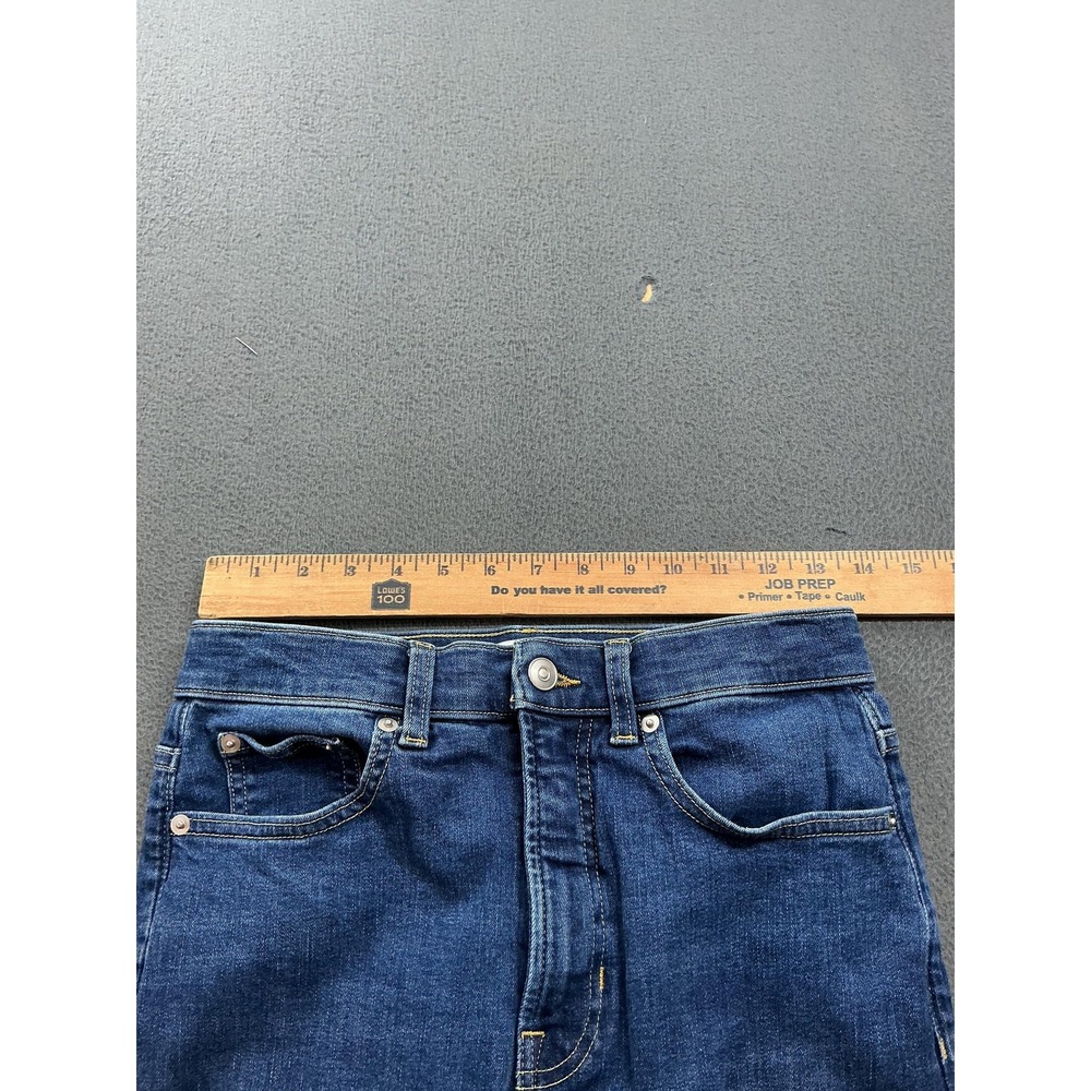 Spanx Jeans Womens 8 Blue Flared High Rise Stretch Medium Wash Denim Pants - Picture 5 of 11